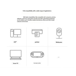 Conmutadores de red Ethernet RJ45 de 5 puertos y 100Mbps, conmutador Gigabit Ethernet con carcasa de plástico, entrada de CC de rango ancho, soporte Vlan - Product Image 3