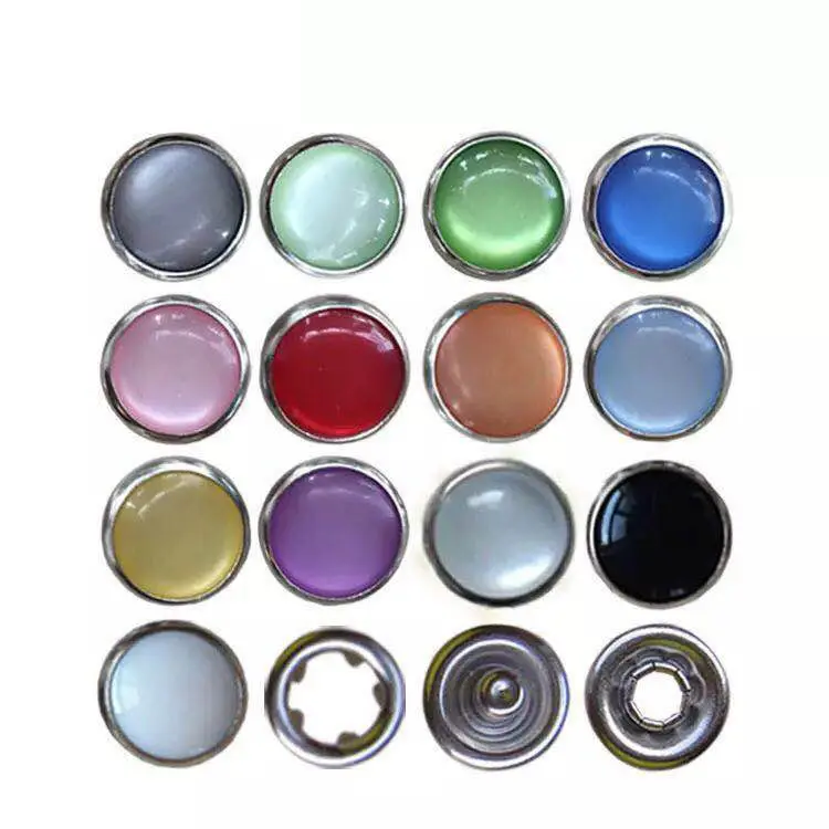 Customized environmental protection five-prong button color solid copper five-prong button