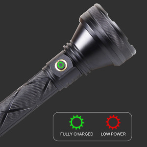 โคมไฟลินินลูเมนสูงกลางแจ้ง, T40ชาร์จไฟฉุกเฉินไฟฉาย LED ไฟฉายยุทธวิธี - Product Image 3