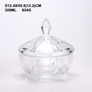 Lọ kẹo thủy tinh hình trái tim trong suốt có nắp để trưng bày các món ngọt trong nhà bếp để làm quà tặng thực phẩm - Product Image 5