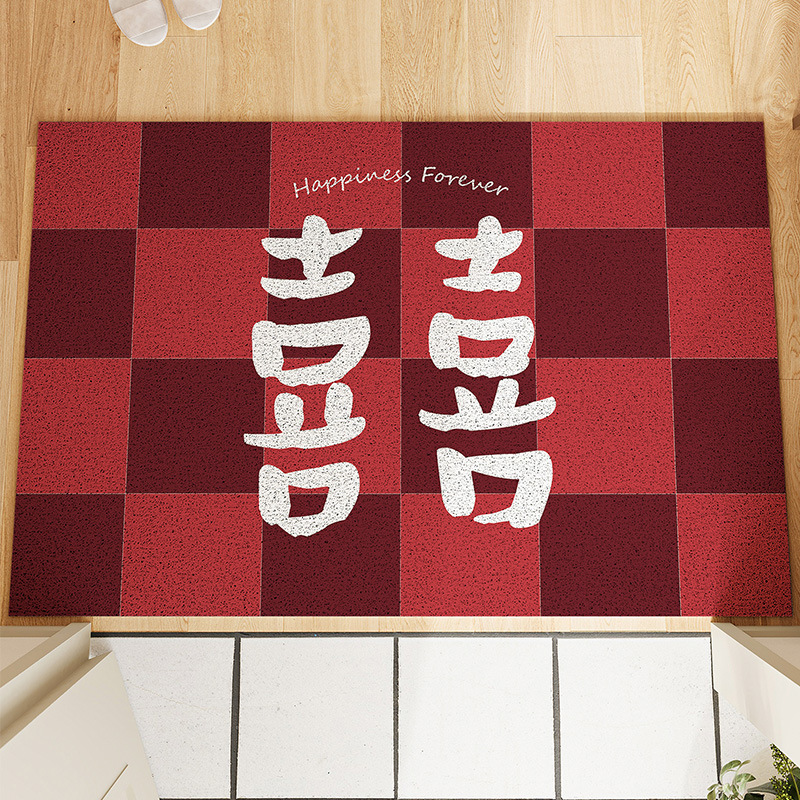 Dark red checkered rectangle