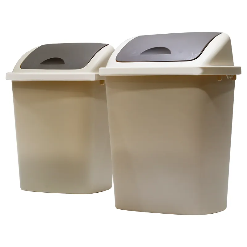 Tampa de empurrar para lixo interno, lata de lixo de plástico reciclar lixeira de lixo personalizado cor de logotipo