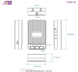 高精度P-Box-X7 RTK GNSSデータロガー高精度RTK PPKデータロギングcm高精度調査およびマップ用GNSSレシーバー - Product Image 6