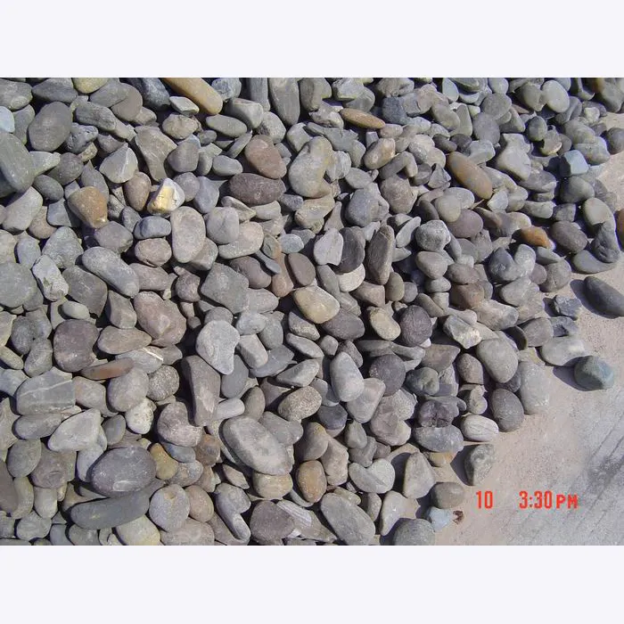 Natural Black gravel pebble river stone price for gardens