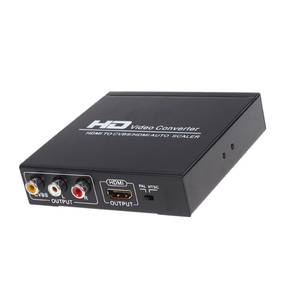 <strong>HDMI</strong> <strong>to</strong> <strong>HDMI</strong>+3RCA CVBS AV <strong>Composite</strong> Video Audio Adapter/Splitter with Power Adapter Support 1080P PAL NTSC for HD TV Camera Etc - Product Image 4