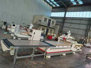 Wetop 3 Axis <strong>CNC</strong> <strong>Nesting</strong> Machine 9KW Auto Tool Change <strong>ATC</strong> <strong>Router</strong> for Wood Cutting Plywood Core Include Motor Pump for Furniture - Product Image 6