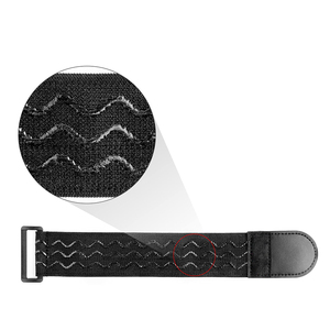 Reutilizable ajustable antideslizante logotipo personalizado hebilla de plástico gancho de silicona y lazos para cables correa elástica - Product Image 1