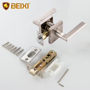 Hot bán vuông bạc Hợp kim kẽm Heavy Duty Door <span class=keywords><strong>LEVER</strong></span> Xử Lý Hành lang PASSAGE Door Lock <span class=keywords><strong>Handle</strong></span> Set - Product Image 2