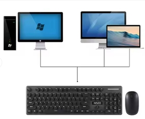 Combo de teclado y ratón USB inalámbrico de 2,4 GHz Nueva tecla redonda para computadora - Product Image 5