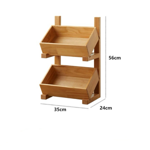 Bán buôn tùy chỉnh bằng gỗ bánh mì <span class=keywords><strong>Rack</strong></span> hiển thị cổ điển món tráng miệng bakeshop carton lưu trữ chủ sở hữu tùy chỉnh Giải pháp lưu trữ - Product Image 2