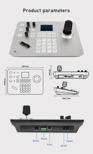Videokonferenz-Controller PTZ Kamera 4D-Joystick-Controller Tastatur unterstützt Rs-422/rs485 Steuerung mit Poe - Product Image 5