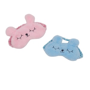 Sevimli peluş uyku göz maskesi arka ve yan uyuyanlar için uygun ışık blok ve göz yorgunluğu ve stres rahatlatmak - Product Image 2