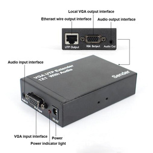 VGA-300HD grado Industrial VGA Extensor ampliado Video de Audio del transmisor receptor 300m 1080P RJ45 Cat5e VGA UTP Extender - Product Image 5