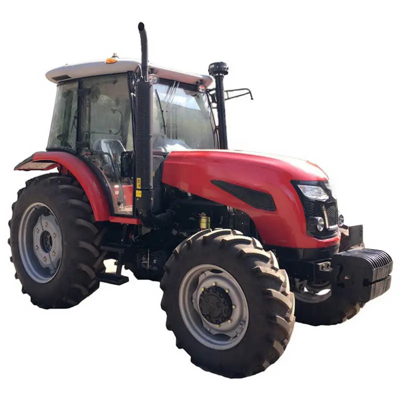 Sinomada trator oficial de rodas e354, mini trator agricultura compacto chinês 4wd 100hp 110hp 120hp