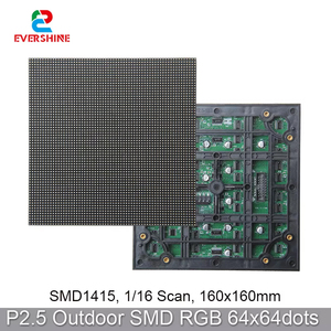 Высокая четкость p2, 5 64x64 точки уличный RGB светодиодный матричный экран 160x160 мм медный провод медный кронштейн светодиодный модуль рекламный дисплей - Product Image 2