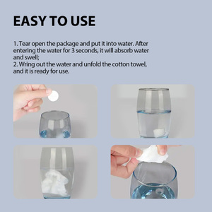 Jue-Fish Compressed For Business Trips Disposable Portable Face <strong>Towel</strong> Plus Pure Cotton Dry And Wet <strong>Dual</strong> Use - Product Image 5