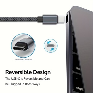 Fabrika doğrudan tedarik hızlı şarj kablosu USB-A mikro tip C ile naylon ve PVC ceket örgü koruyucu - Product Image 3