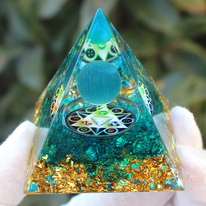 Blue Cat's Eye Glass