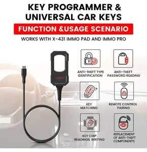 Lancio di X431 chiave programmatore creatore remoto con Super Chip e 4 set di chiavi intelligenti per X431 IMMO Elte IMMO Plus