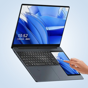 Dual Screen Laptops Intel N100 Processor 15.6&quot; IPS I7&quot; <strong>Touchscreen</strong> RGB <strong>Keyboard</strong> Laptop Computer - Product Image 1