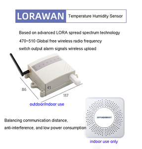 Sistemas de alarma con sensor de temperatura y humedad inalámbricos LoRaWan sensibles y de alta calidad para uso en interiores y exteriores - Product Image 6
