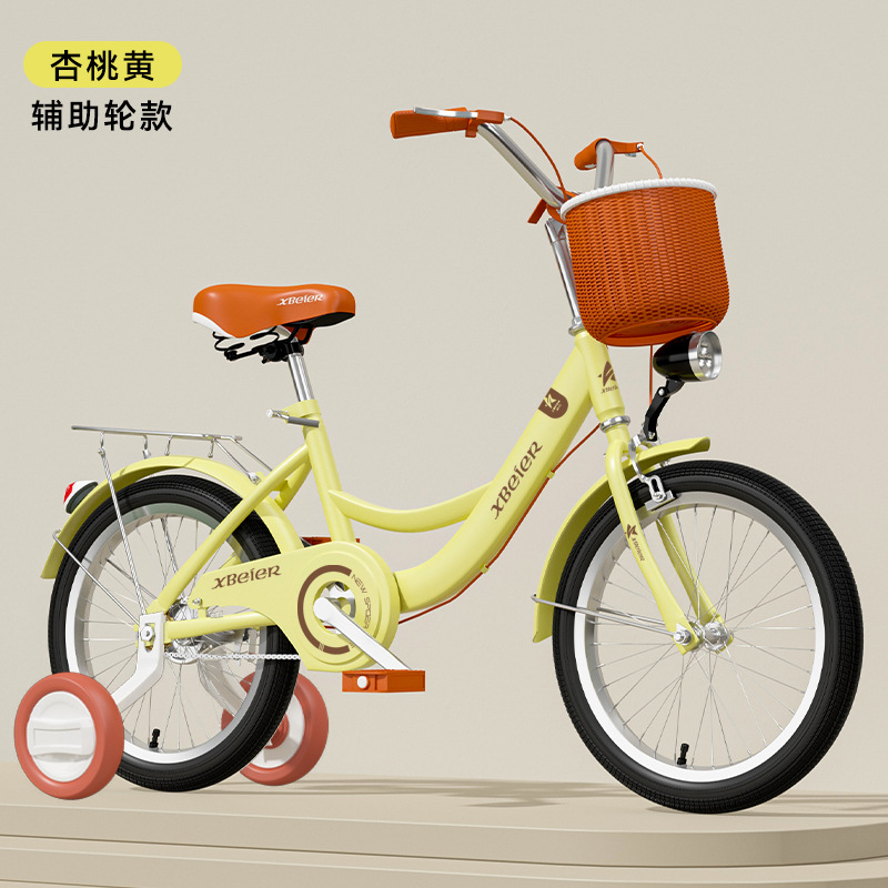 Jaune abricot (roue auxiliaire de pneu noir)