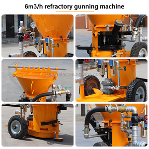 耐火スプレーおよび構造コンクリート修理用の新しい空気圧コンパクト6m3/h耐火ガンマシンショットクリートマシン - Product Image 3