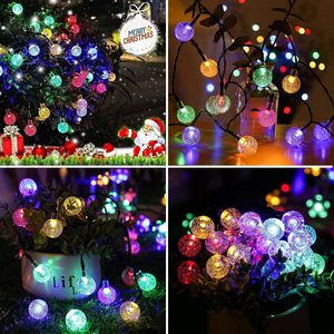 Weihnachten im Freien LED Solar Garland Lichterketten Solar Lampe Lichterketten für Weihnachts garten Outdoor Lichterketten Led