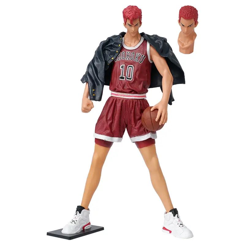 XM Animation Slam Dunk maestro sangre jugador de baloncesto grupo vertical Sakuragi flor forma puede cambiar cabeza Caja figura de acción