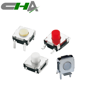 CHA CTSW-6 6*6mm kare dik açı 4 Pin terminali su geçirmez Tact anahtarı ile silikon kapak - Product Image 1