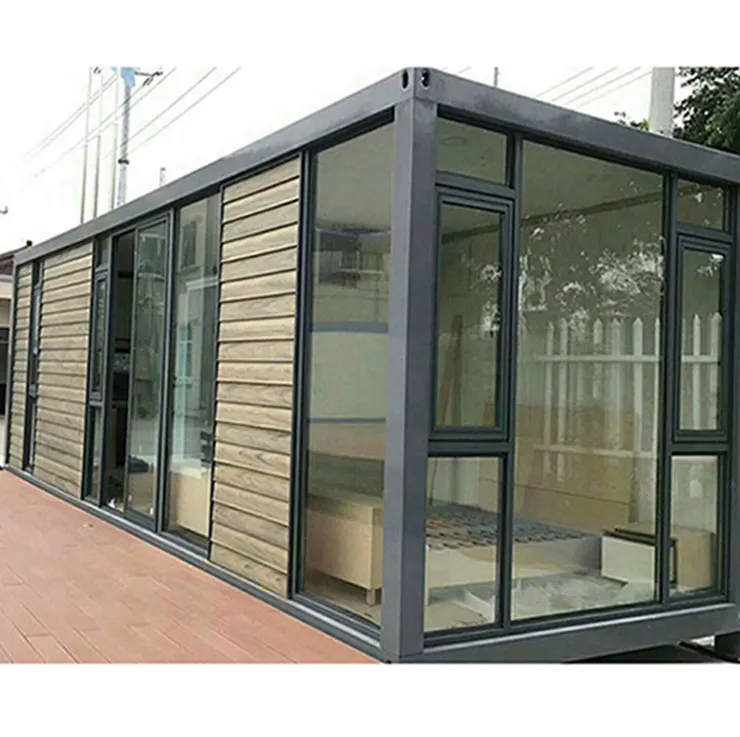 Casa pequeña prefabricada para compras, casa pequeña modular, contenedor de tienda