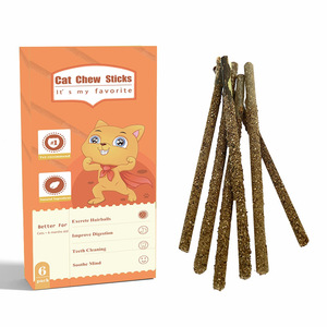 Catnip Cat Chew Stick Box Paquete Fresh Breath Cat Toys Natural Silvervine Sticks Catnip Cats Chew Toy - Product Image 5