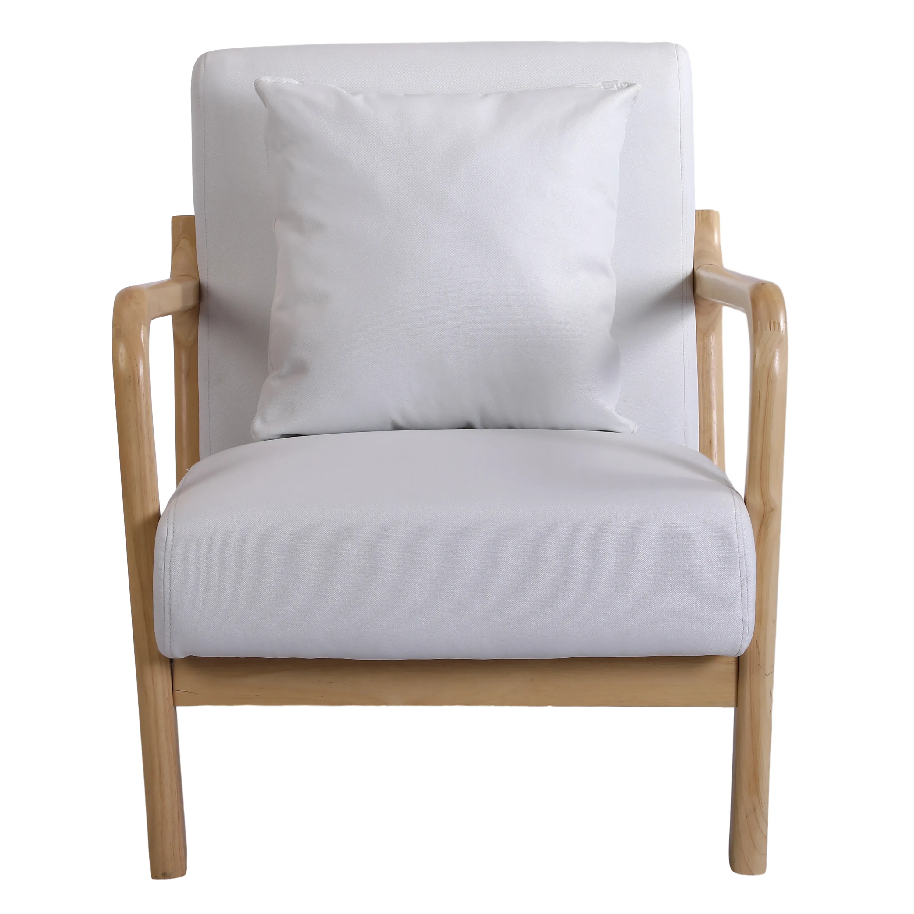 Sillón de sala de estar blanco moderno tapizado Silla de acento de lujo ocio sofá individual Silla de salón perezoso sillas de acento muebles