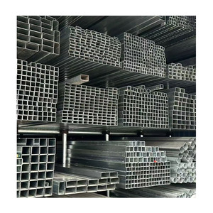 ASTM A500 Gr.C galvanizli kare Metal boru 1X1-12X12 inç Min verim 50Ksi yapısal çit direği Gi çelik boru - Product Image 3