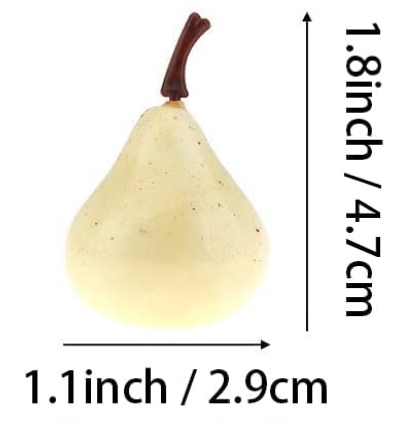 3.2 cm white PEAR