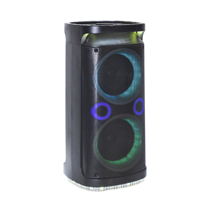 T High Quality 50W LED Light Portable Portatil Double 8 Inch Woofer Altavoz Trolley Box Party Speaker With USB/TF Card <strong>Input</strong>