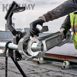 2300W Máquina De Rosqueamento De Tubulação Elétrica Portátil Ferramenta Doméstica De Mão com Placa Dobrável Máquinas De Rolamento De Rosca Galvanizada