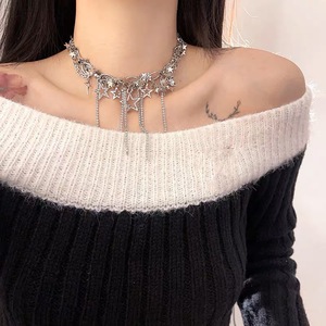 Yıldız orijinal yüksek dereceli Ins tarzı basit niş tasarım kolye klavikula zinciri pençe ayarı kakma teknolojisi ile - Product Image 2