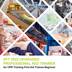 Alat Pelatihan CPR AED Rechargeable XFT-120G dengan Perangkat Pengajaran Pertolongan Pertama Multibahasa Mesin CPR Defibrillator - Product Image 5