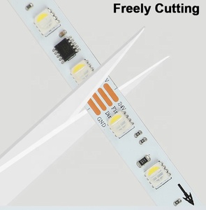 Proyecto RGBWW RGBCW RGBNW 12/24V 60LEDs/M Pixel LED Tape Addressale RGBW LED Strip Light 12V