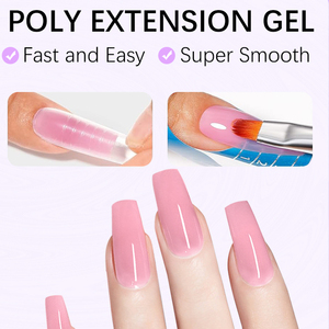 Poli tırnak seti poli tırnak jeli kiti 15ML uzatma akrilik akrilik jel çıplak 3 renkler kayma çözüm Stater kiti ile acemi için - Product Image 4