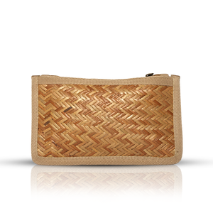 Straw <strong>Pouch</strong> Portable Travel Makeup Bag Fashionable Cherry Wash <strong>Pouch</strong> for Care Product Storage Zipper Closure - Product Image 5