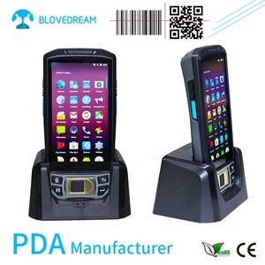 9100 android 1D 2D código QR escáner de código de barras de mano pda con cuna y bolsa Hoster/caso