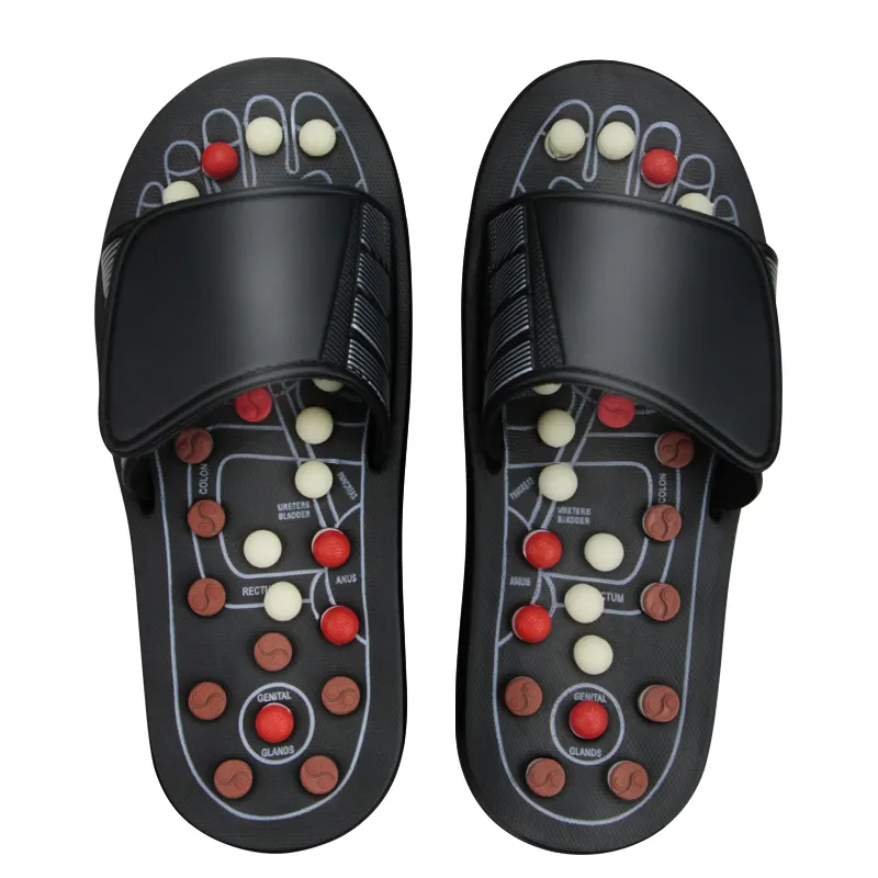 Acupoint Massage Slippers Sandaal Voor Mannen Voeten Chinese Acupressure Therapie Medische Roterende Voet Massager Schoenen