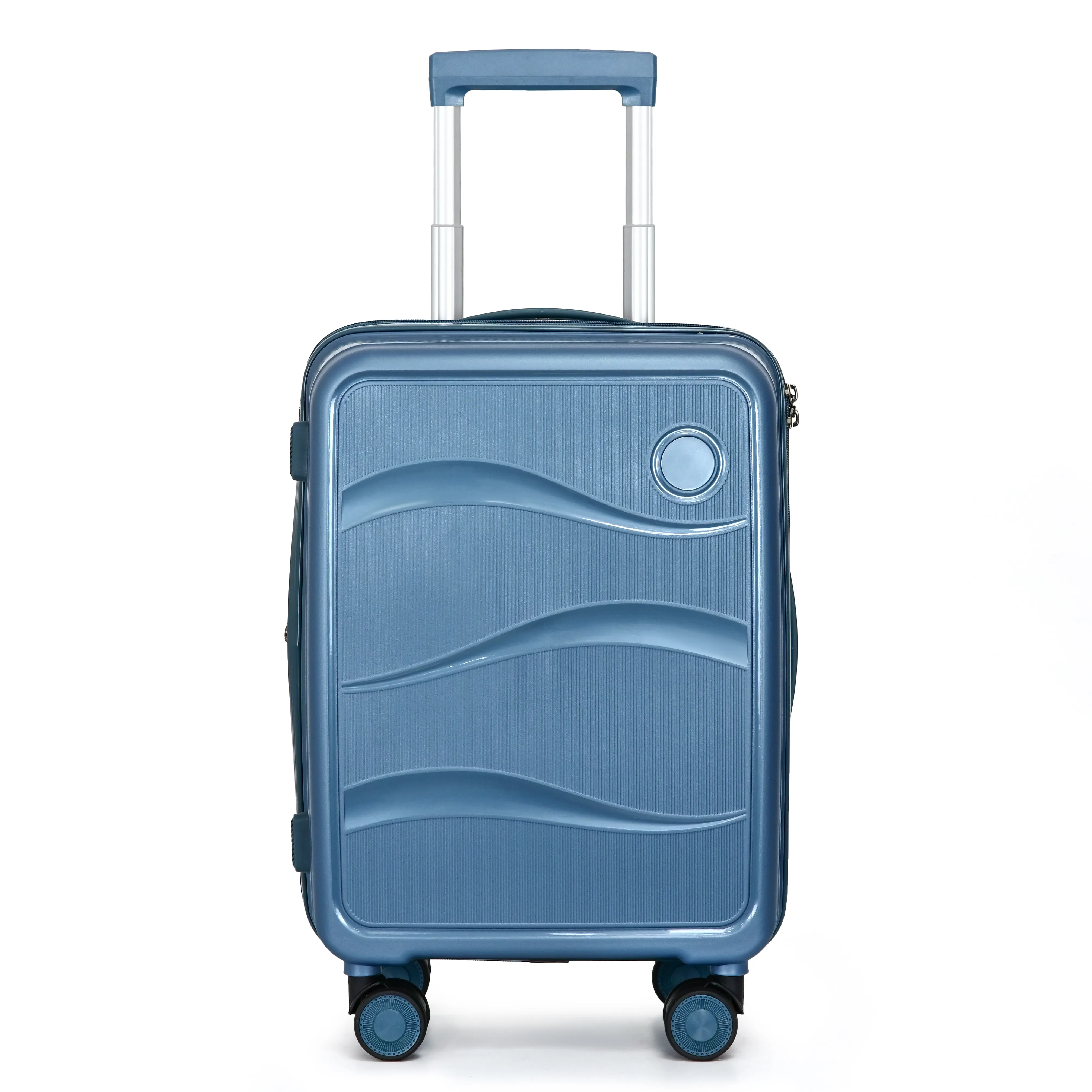 2024 yeni tasarımcı PP seyahat çantaları arabası hafif Spinner tekerlekler ile el bagaj bavul taşımak