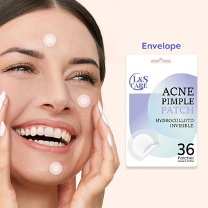 <strong>6</strong> Patches Round <strong>Shape</strong> Hydrocolloid Acne Patch Thin Edge with Dotted Line Super Invisible - Product Image 2
