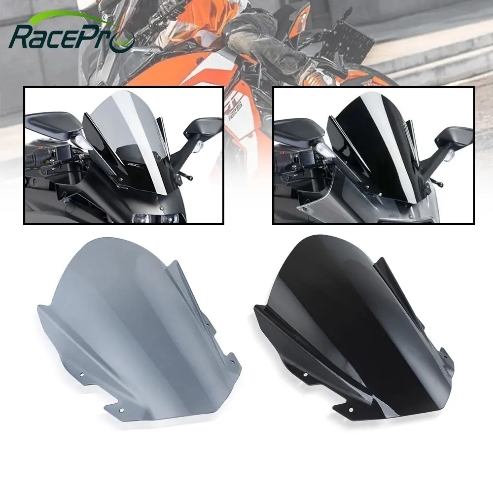 RACEPRO PC 도매 RC 125 200 390 오토바이 윈드 실드 KTM RC 125 200 390 RC200 RC390 2014-2021