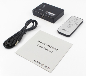 Interruptor HDMI 3x1 interruptor HDMI 3 en 1 salida soporte 3D 1080p interruptor HDMI 3 en 1 salida - Product Image 3