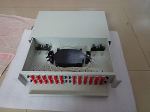 Marco de distribución óptica FTTH 12 24 48 Core ODF SC/FC/ST/LC Montaje en rack Empalme ODF Panel de conexión de fibra óptica/Caja de terminación - Product Image 5