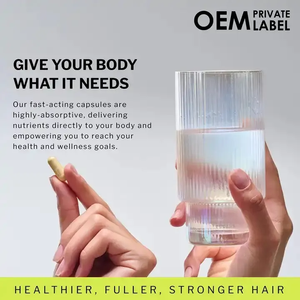 Suplemen rambut rontok DHT pemblokir kapsul Biotin Saw Palmetto suplemen Vegen sehat kapsul penumbuh vitamin rambut kuat - Product Image 2